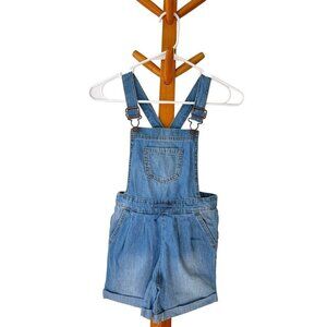 Cat & Jack denim shortalls. Size S-6/6